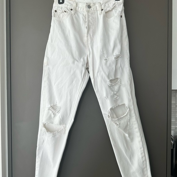 Levis 501 Original Fit White Jeans - Picture 2 of 10